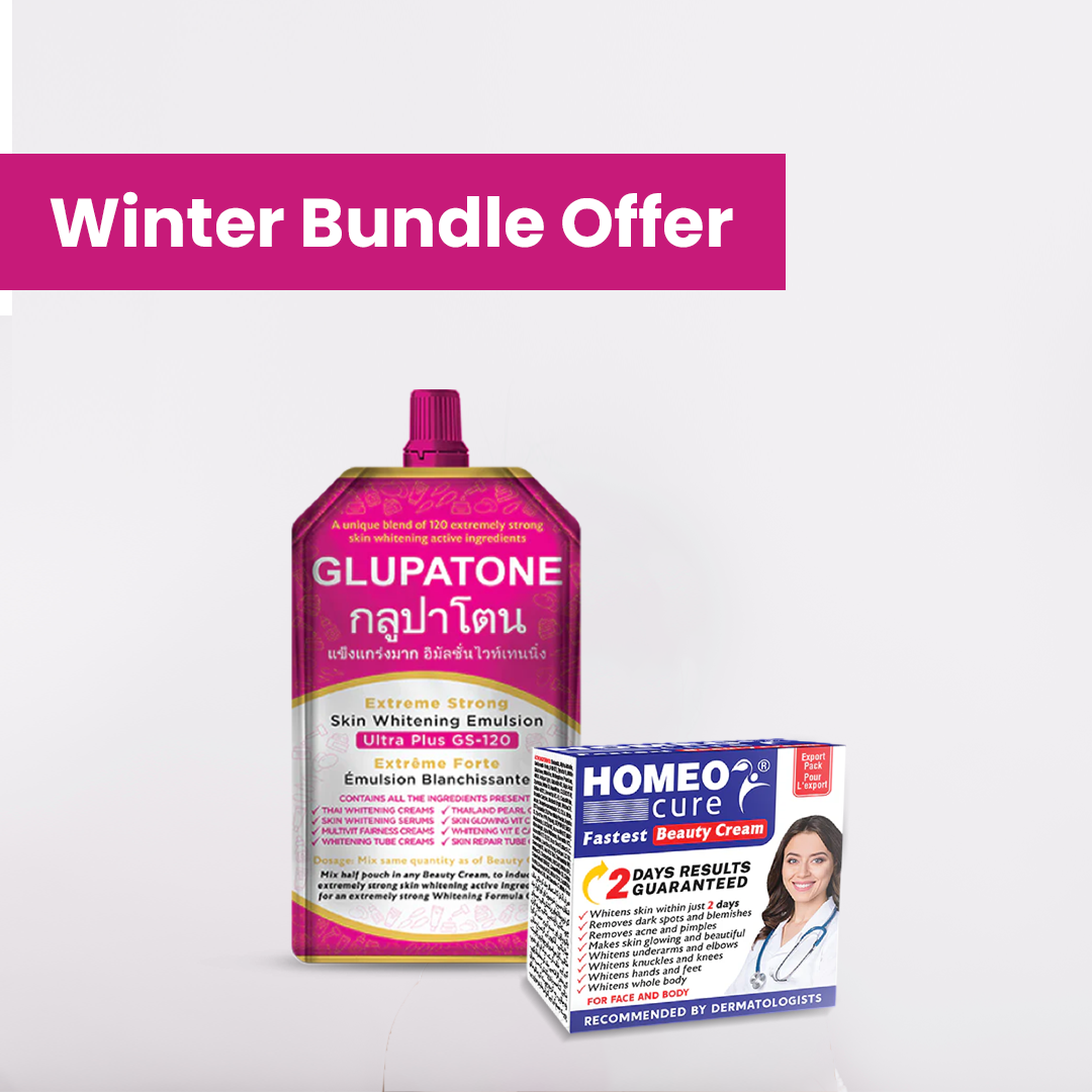 Winter Skin Bundle Offer (Homeo Cure Beauty Cream & Glupatone 50ml)