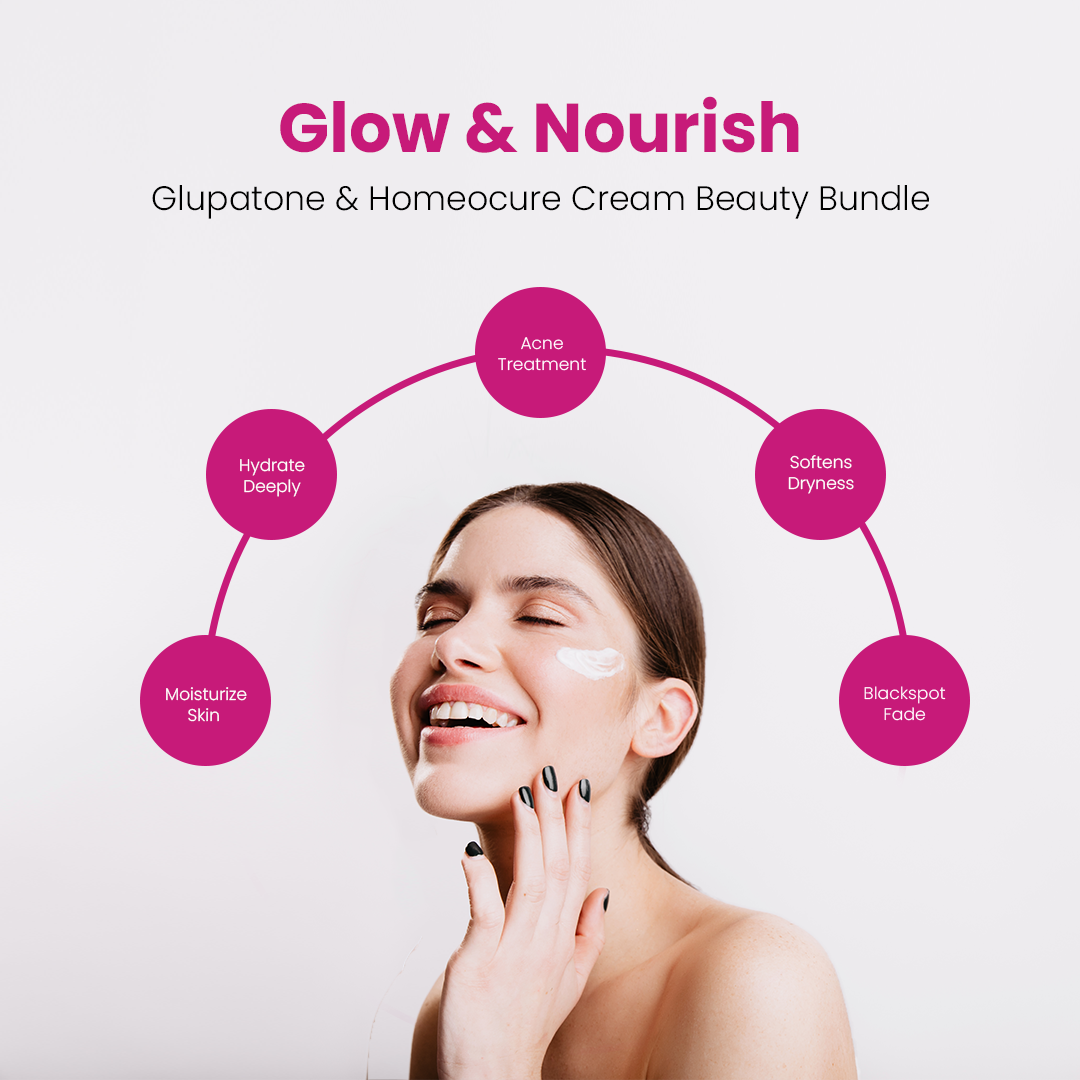 Winter Skin Bundle Offer (Homeo Cure Beauty Cream & Glupatone 50ml)