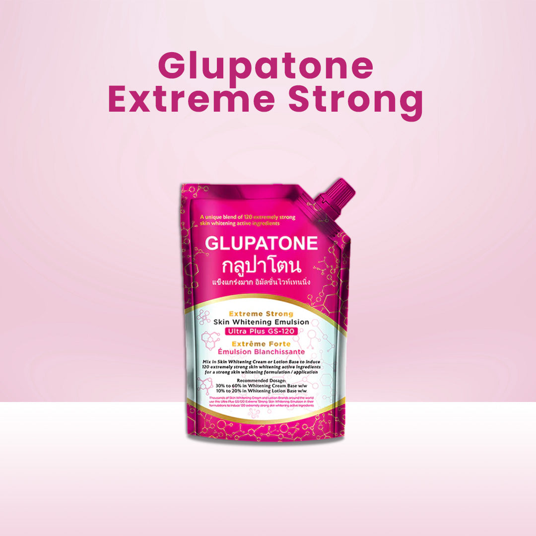 GLUPATONE Extreme Strong Whitening Emulsion Ultra Plus GS-120 For Face & Body 500ml