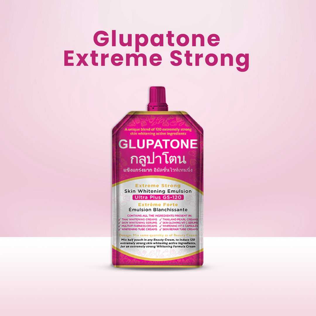GLUPATONE Extreme Strong Whitening Emulsion Ultra Plus GS-120 For Face & Body 50ml