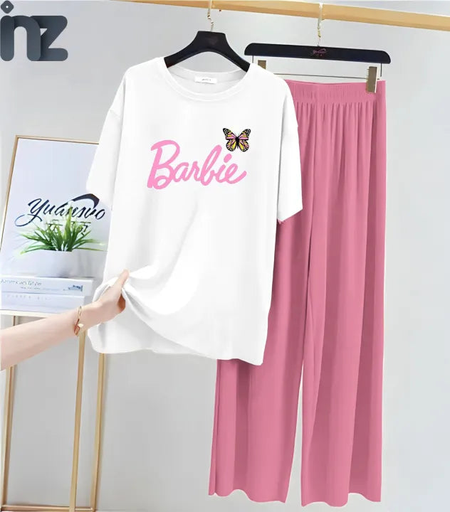 Lightweight Pyjama & T-Shirt Set All-Season Nightwear