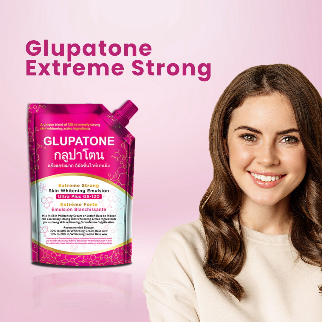 GLUPATONE Extreme Strong Whitening Emulsion Ultra Plus GS-120 For Face & Body 500ml