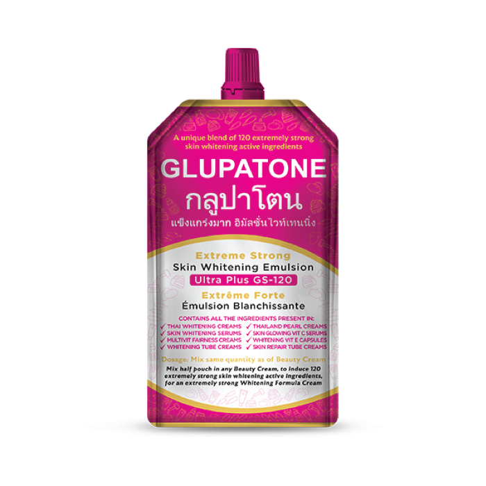 GLUPATONE Extreme Strong Whitening Emulsion Ultra Plus GS-120 For Face & Body 50ml