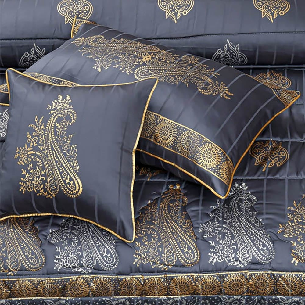 Comforter Set Cotton Sateen Block Printed – Mira Dove