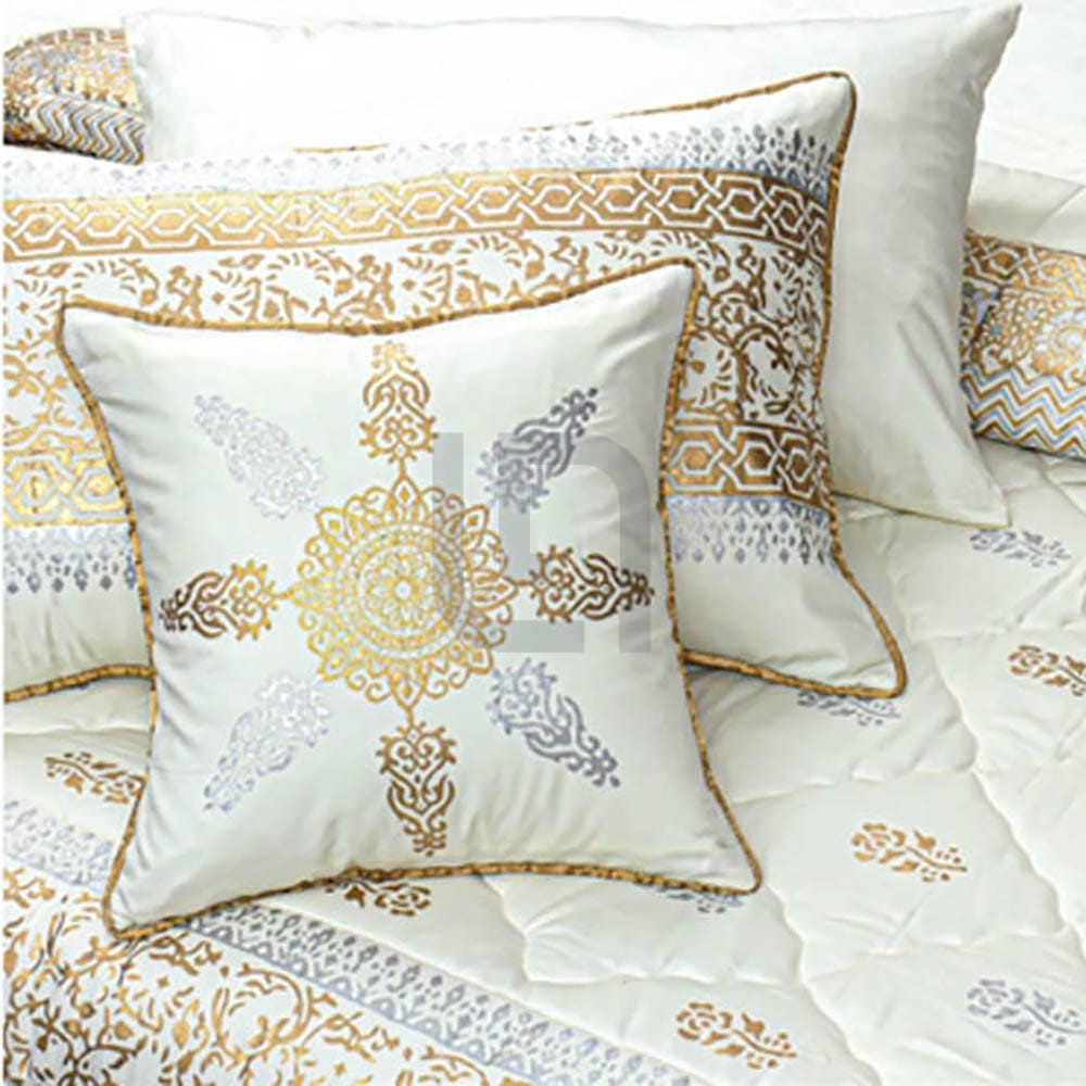 Comforter Set Cotton Sateen Block Printed – Orvieto