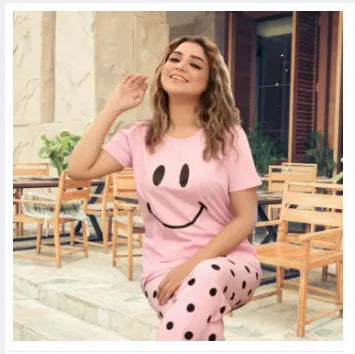 Trendy Night Suit Printed Set