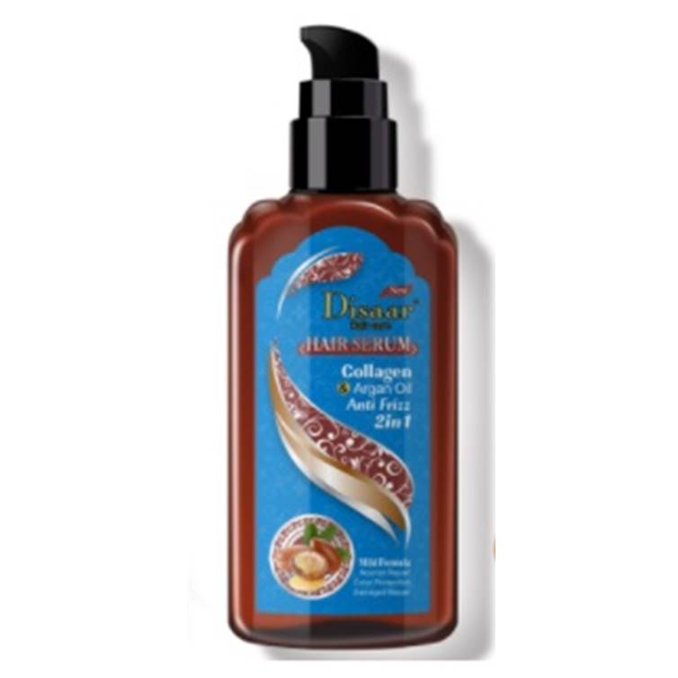 Argan Oil Collagen Damage Repair Anti Frizz 2 IN 1 Hair Serum 120ml
