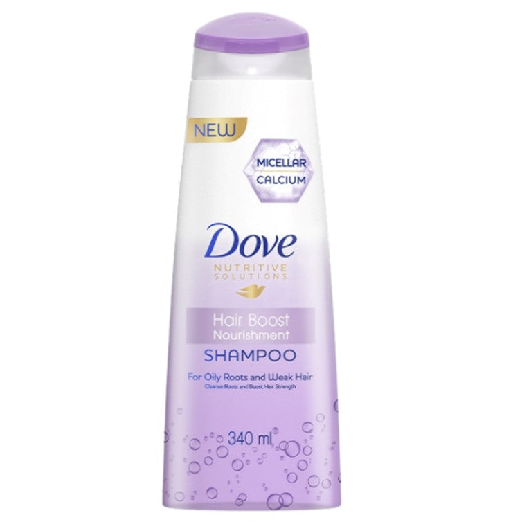 Dove Hair Boost Nourishment Shampoo for Weak Hair 340ml (Imported)