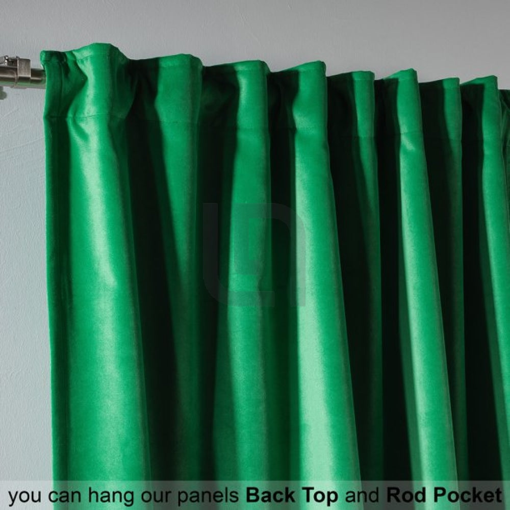 Velvet Curtains For Bedroom & Living Room - Jade