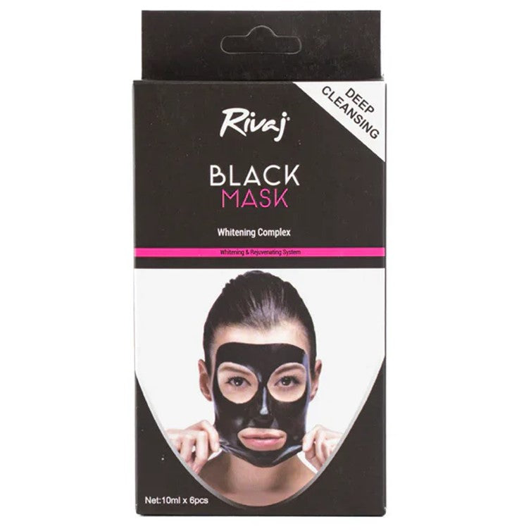 Rivaj Deep Cleansing Black Mask (Pack of 6)