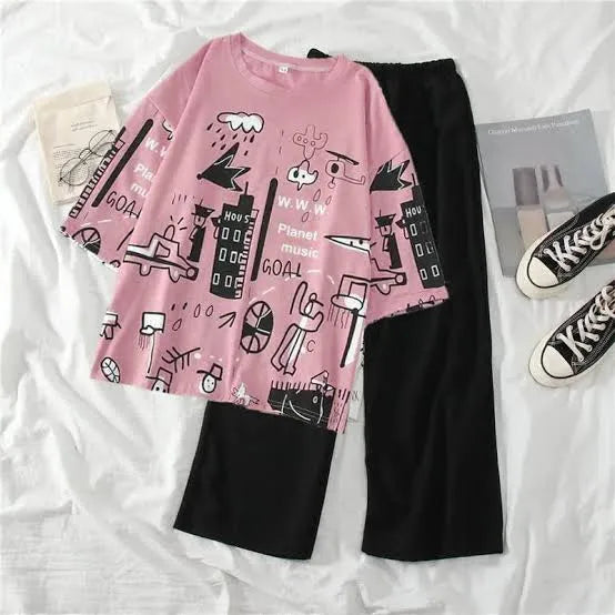 Soft Loungewear Set in Solid Colors
