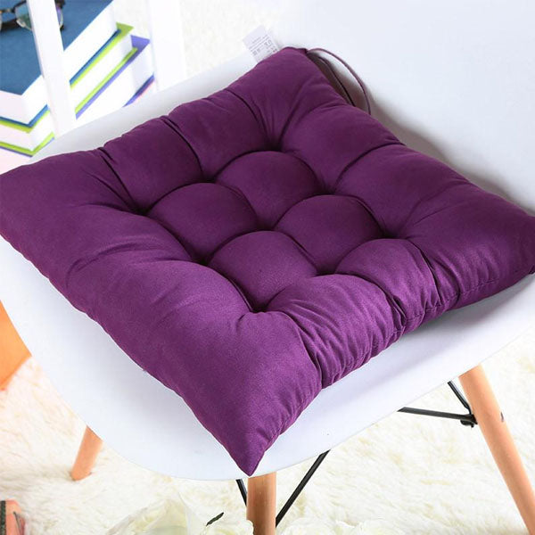 Dining Seat Pad Filled Chair Cushion – Purple