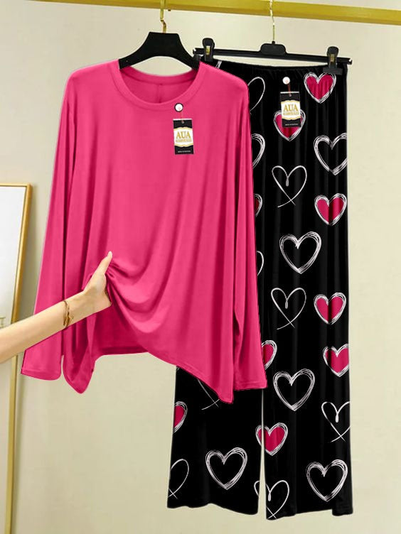 Lightweight Pyjama & T-Shirt Set Perfect for Lounging