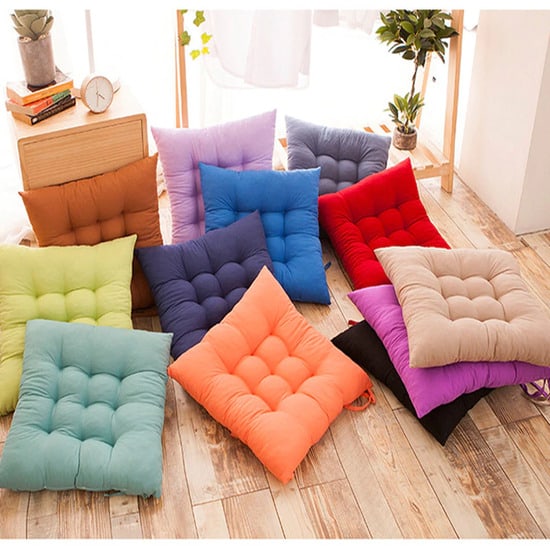 Dining Seat Pad Filled Chair Cushion – Purple