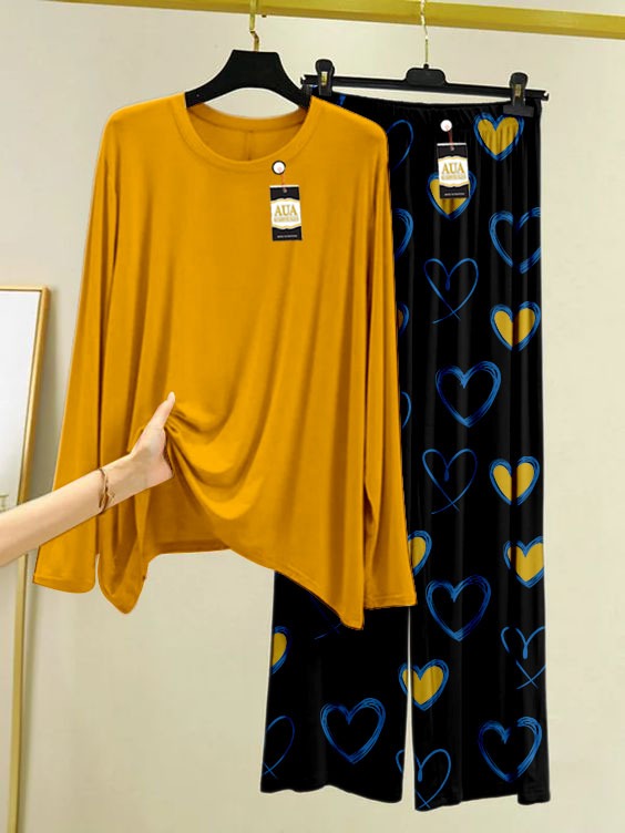 Lightweight Pyjama & T-Shirt Set Perfect for Lounging