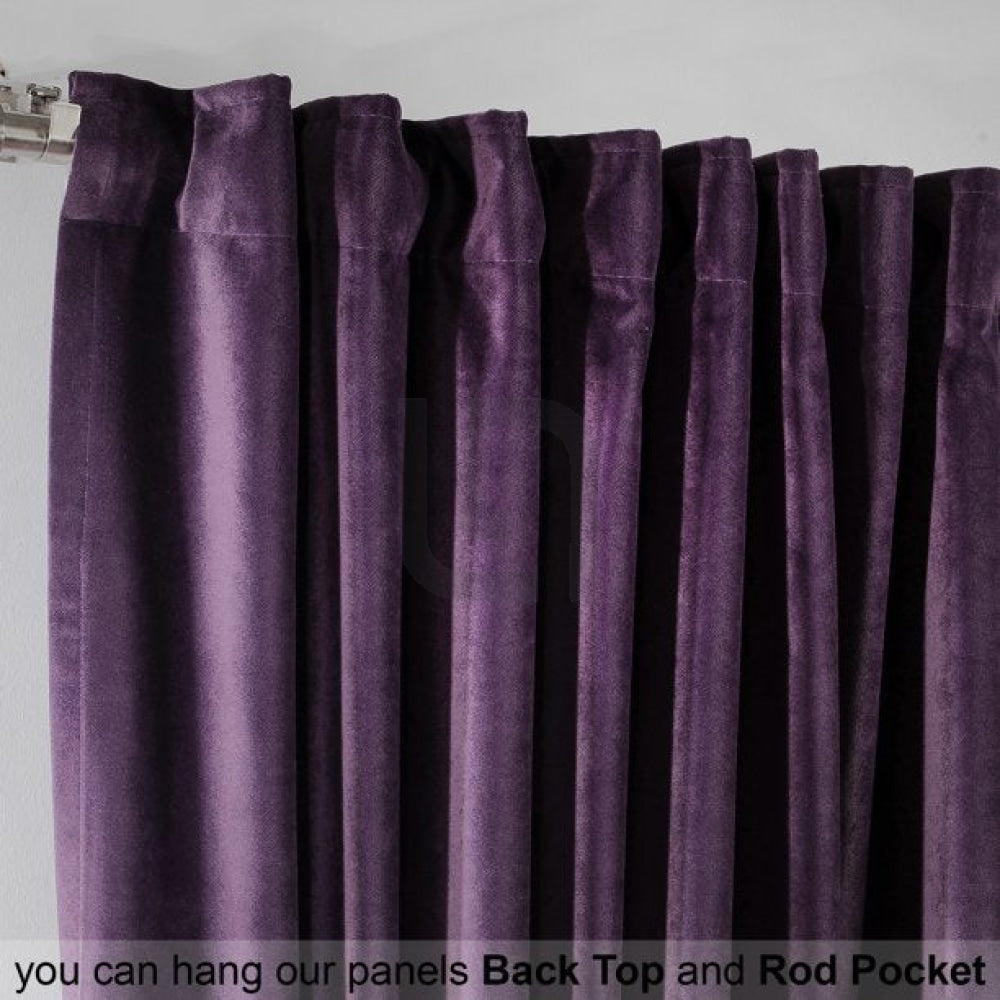 Velvet Curtains For Bedroom & Living Room - Magenta