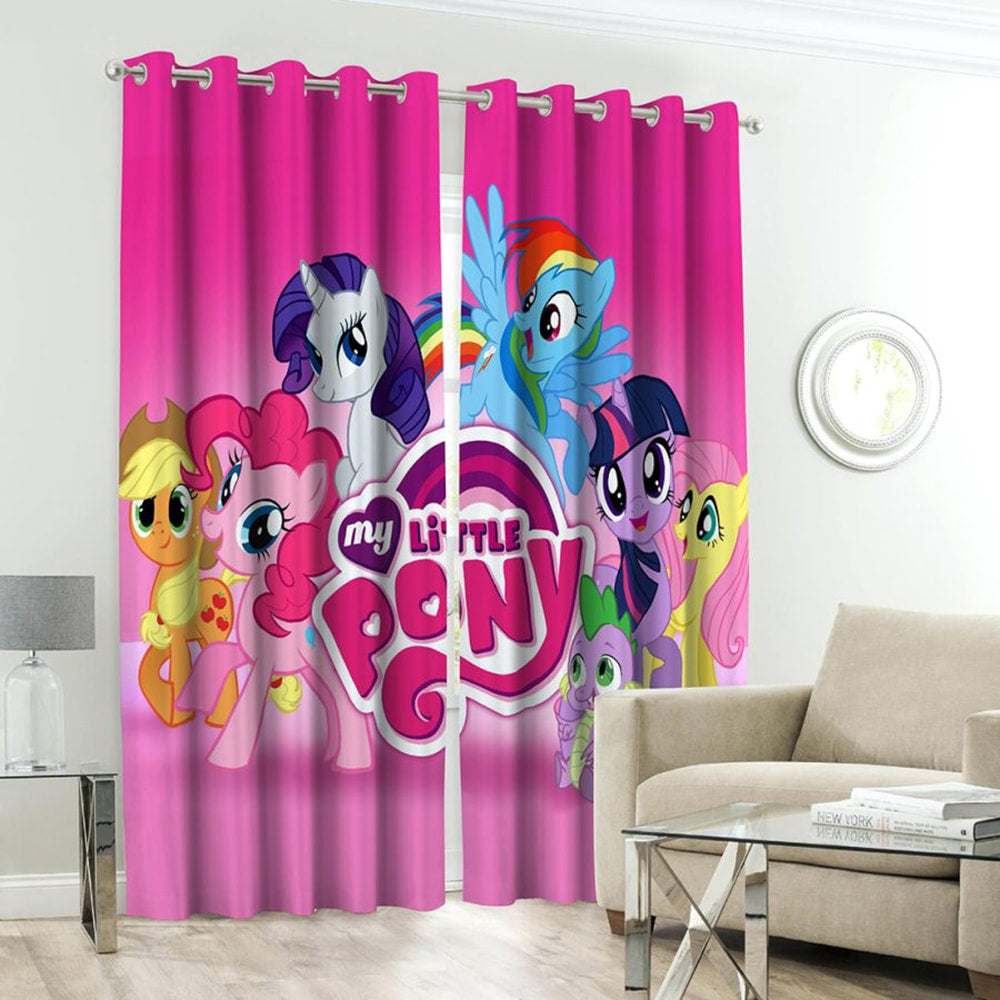 My Little Pony Character Kids Room Curtains - 1 Curtain ( Not included 2 Curtains )