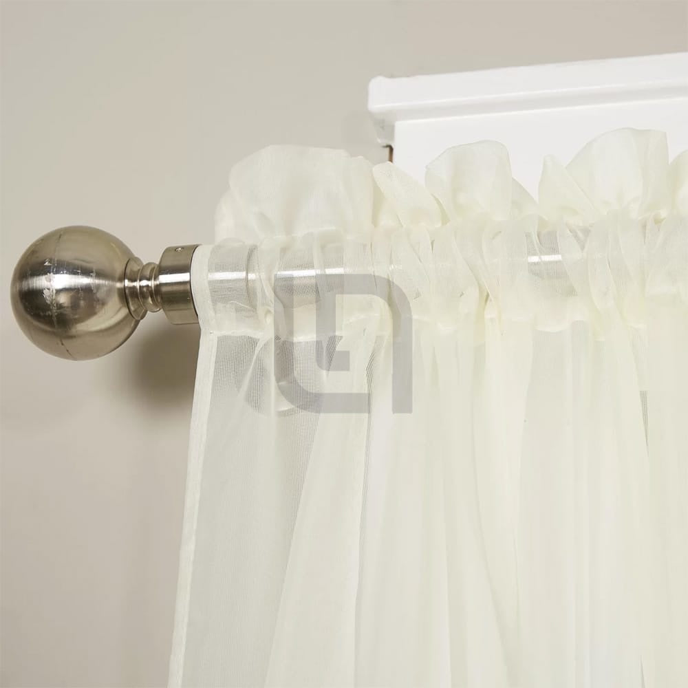 Net Curtains Polyester Sheer Panel - Off White