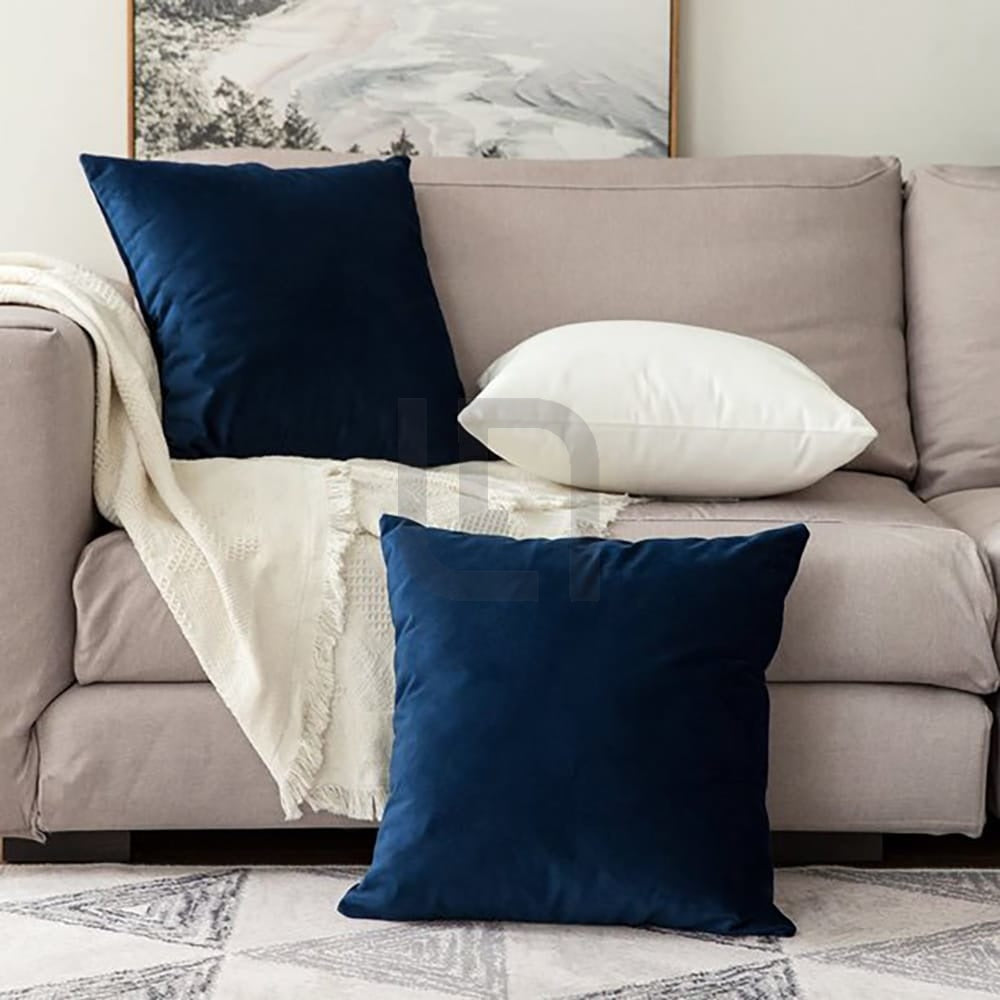 Velvet Cushion Covers - Dark Blue