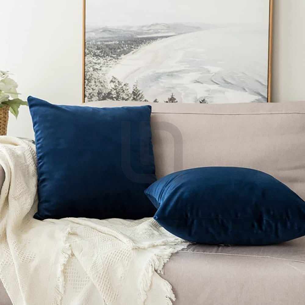 Velvet Cushion Covers - Dark Blue