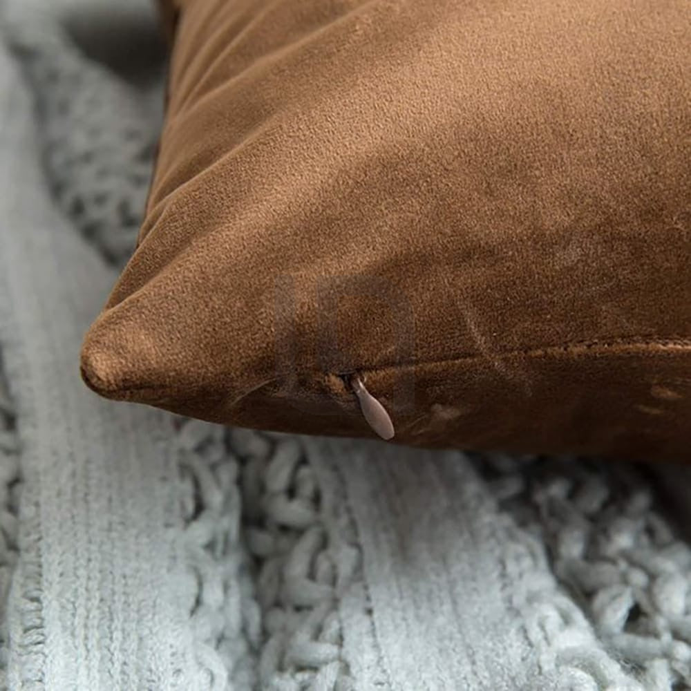 Velvet Cushion Covers - Dark Brown