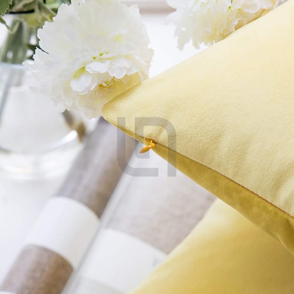 Velvet Cushion Covers - Mustard Yellow