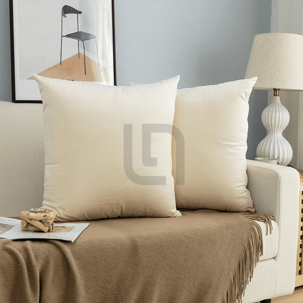 Velvet Cushion Covers - Off White