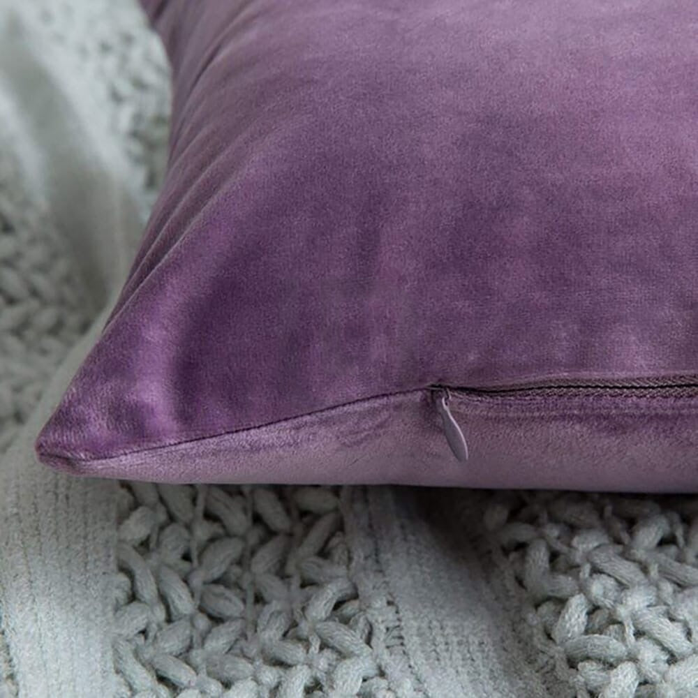 Velvet Cushion Covers - Purple