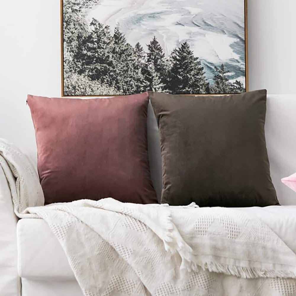 Velvet Cushion Covers - Rose Gold