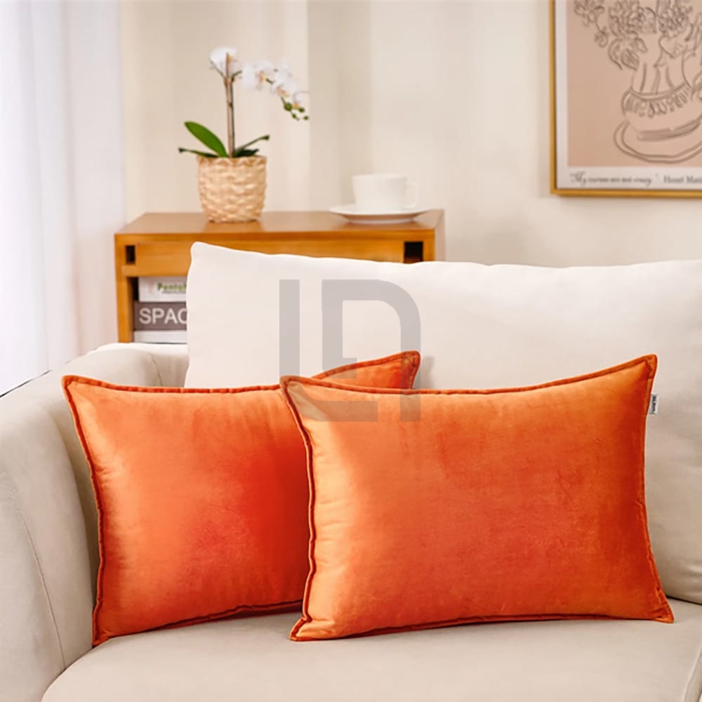 Silk Pillow Covers – Orange