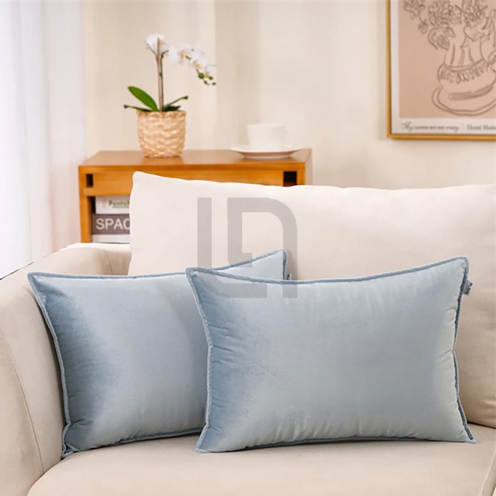Silk Pillow Covers – Sky Grey