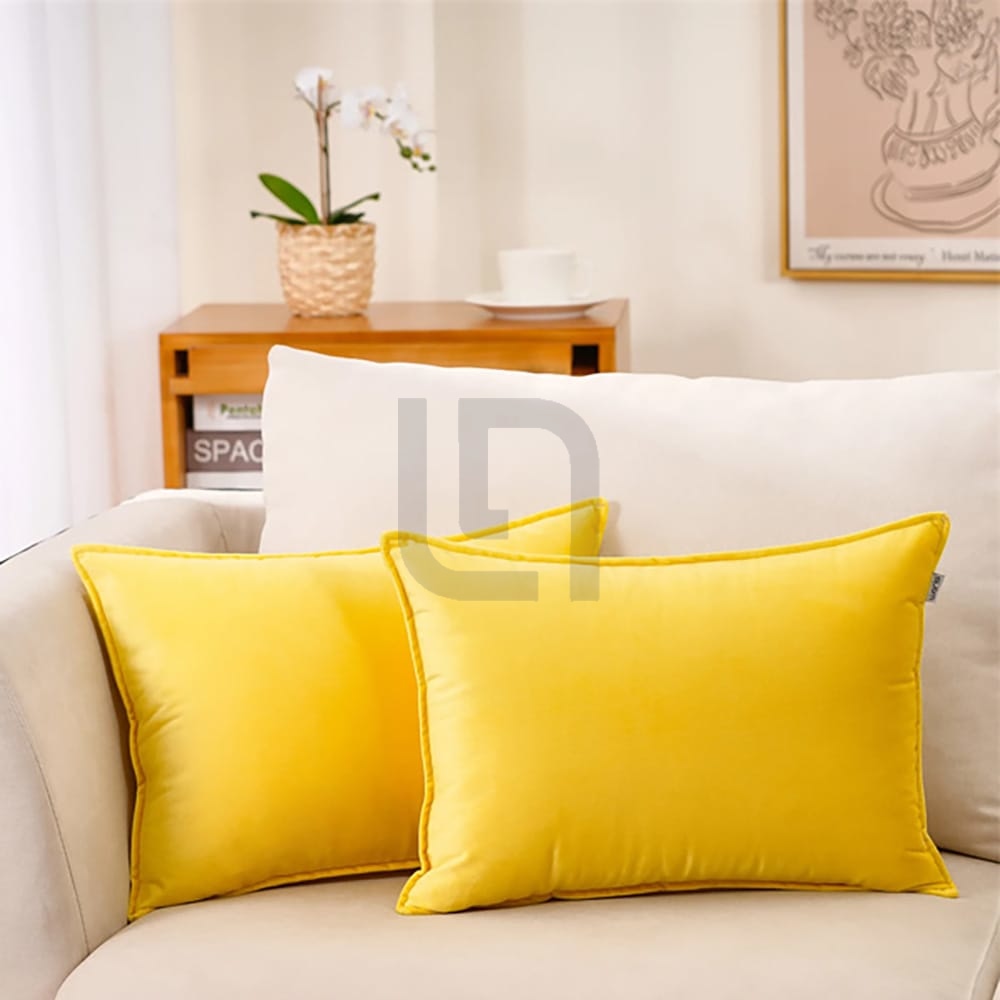 Silk Pillow Covers – Yellow