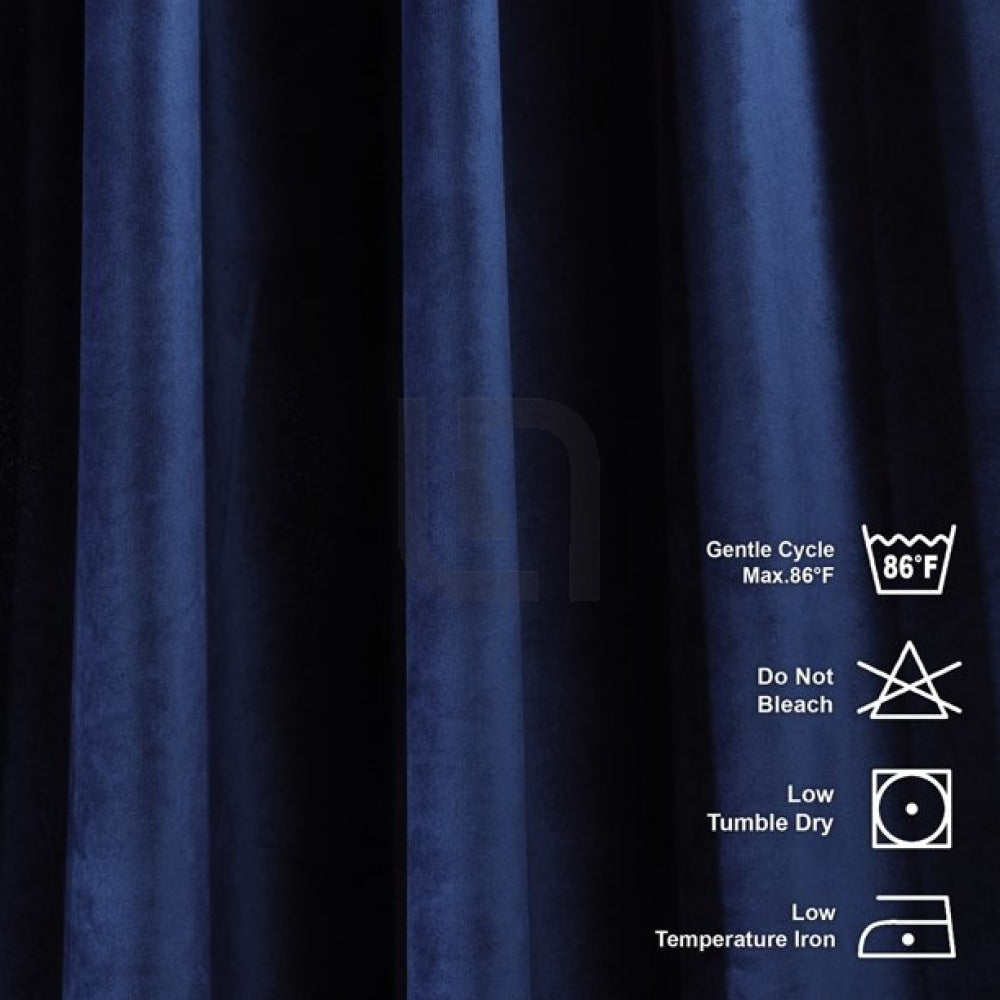 Velvet Curtains For Bedroom & Living Room - Admiral Berry