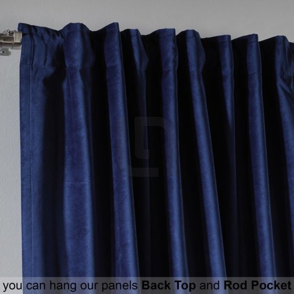Velvet Curtains For Bedroom & Living Room - Admiral Berry