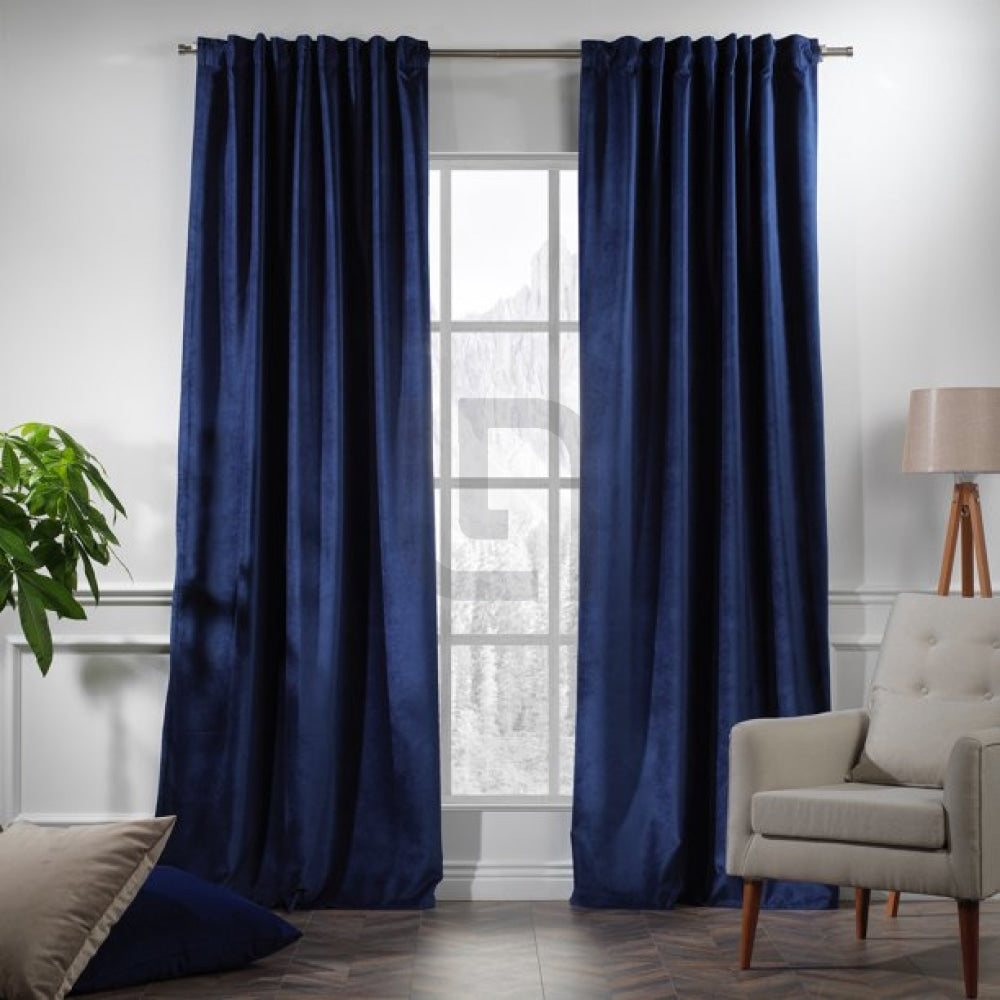 Velvet Curtains For Bedroom & Living Room - Admiral Berry