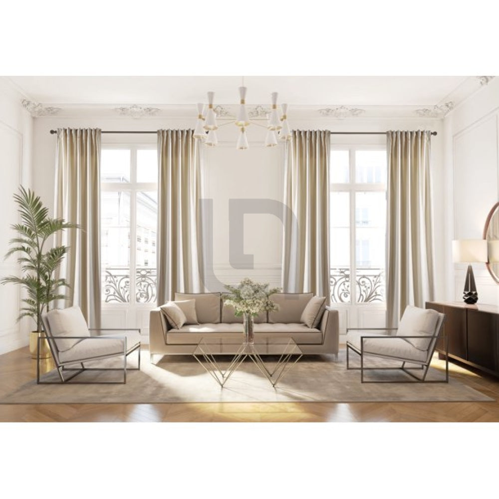 Velvet Curtains For Bedroom & Living Room - Off White