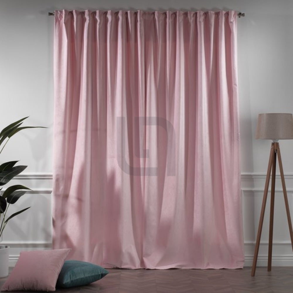 Velvet Curtains For Bedroom & Living Room - Pink