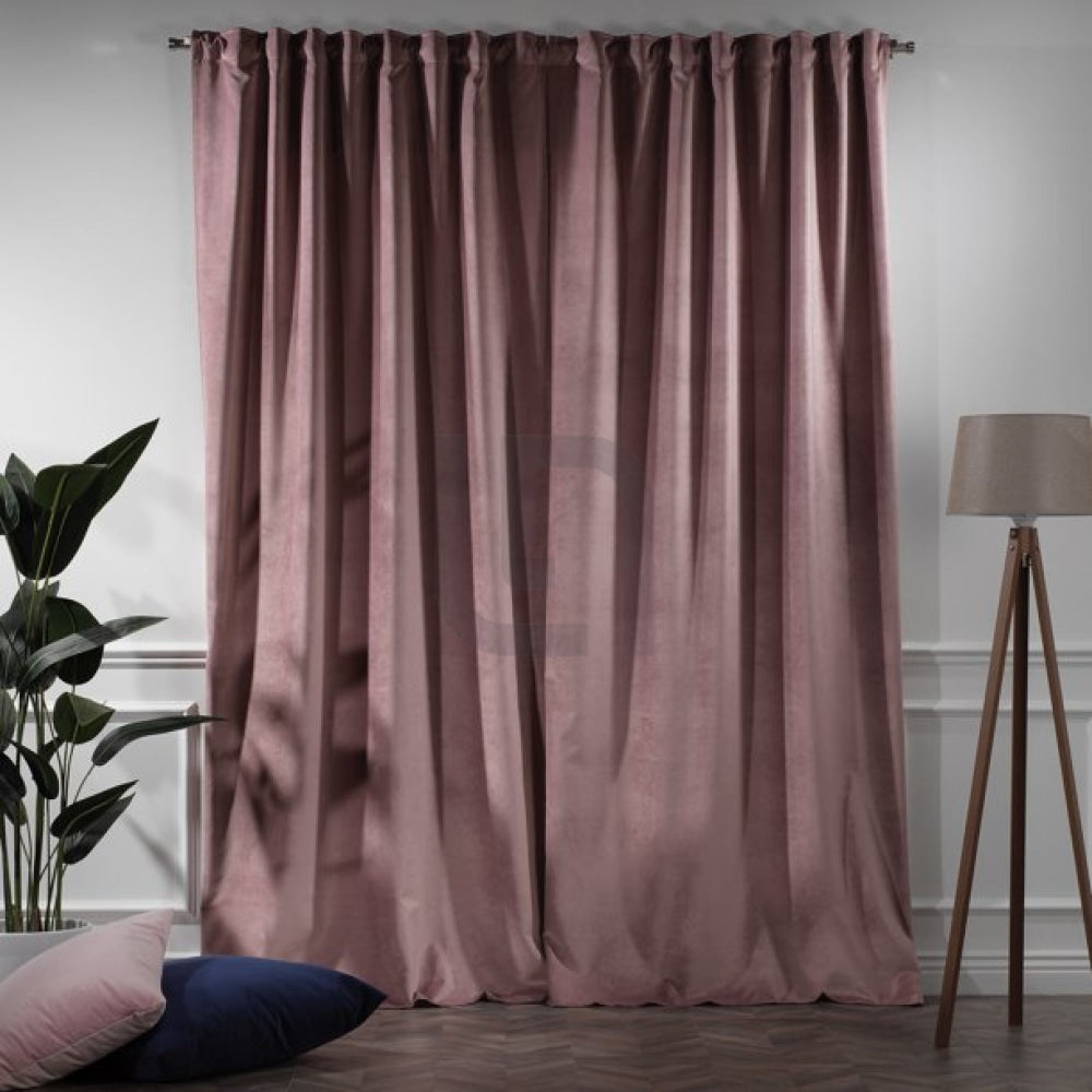 Velvet Curtains For Bedroom & Living Room - Rose Gold