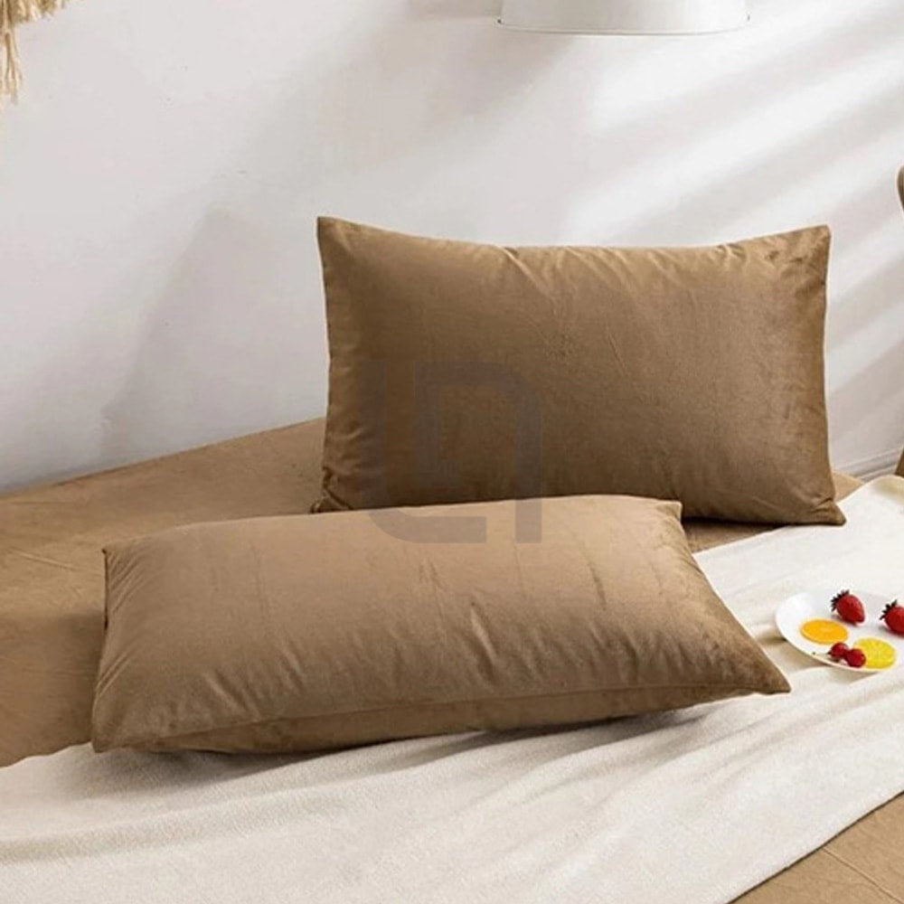 Velvet Pillow Covers - Brown