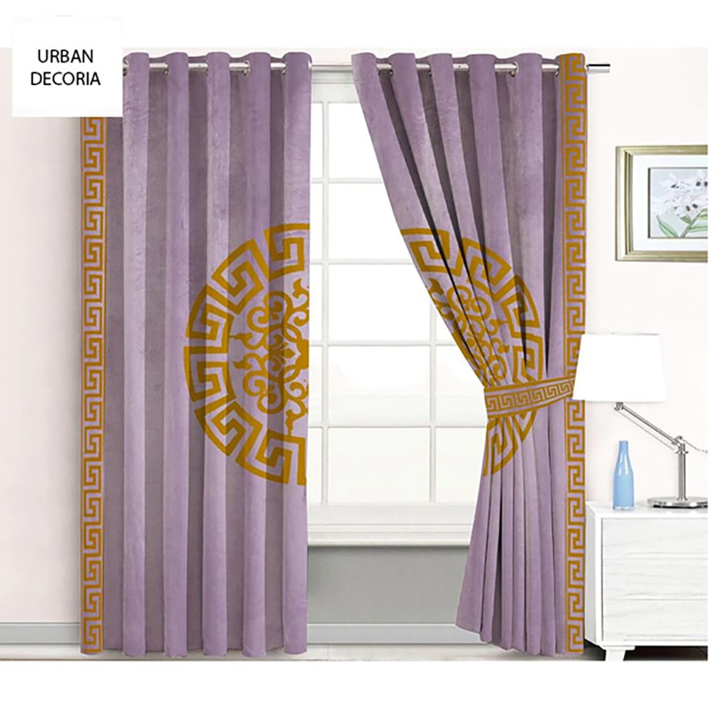 Versace Velvet Curtains - Purple