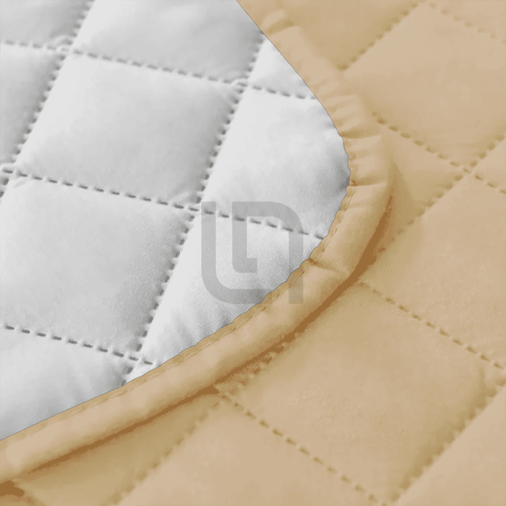 Quilted Non-Slip Box Sofa Cover - Sand