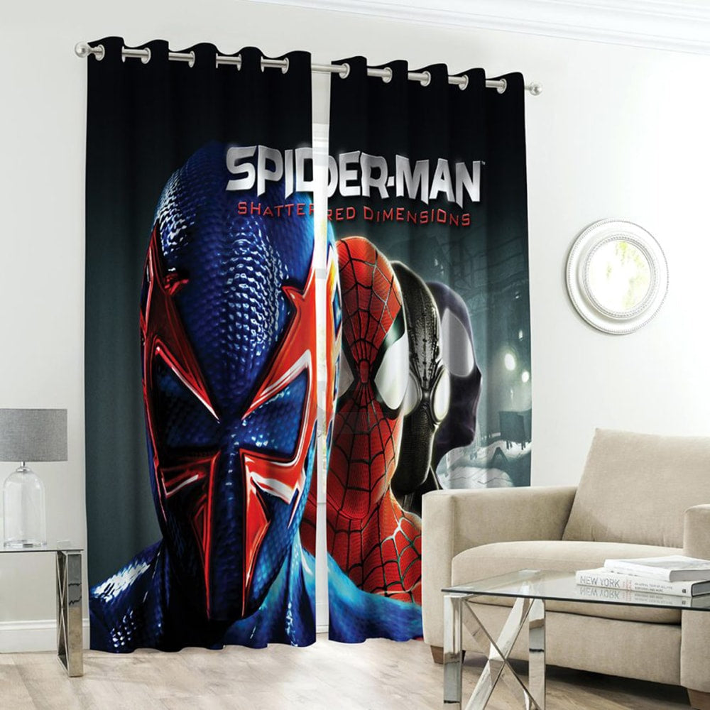 Spiderman Character Kids Room Curtains - 1 Curtain ( Not included 2 Curtains )