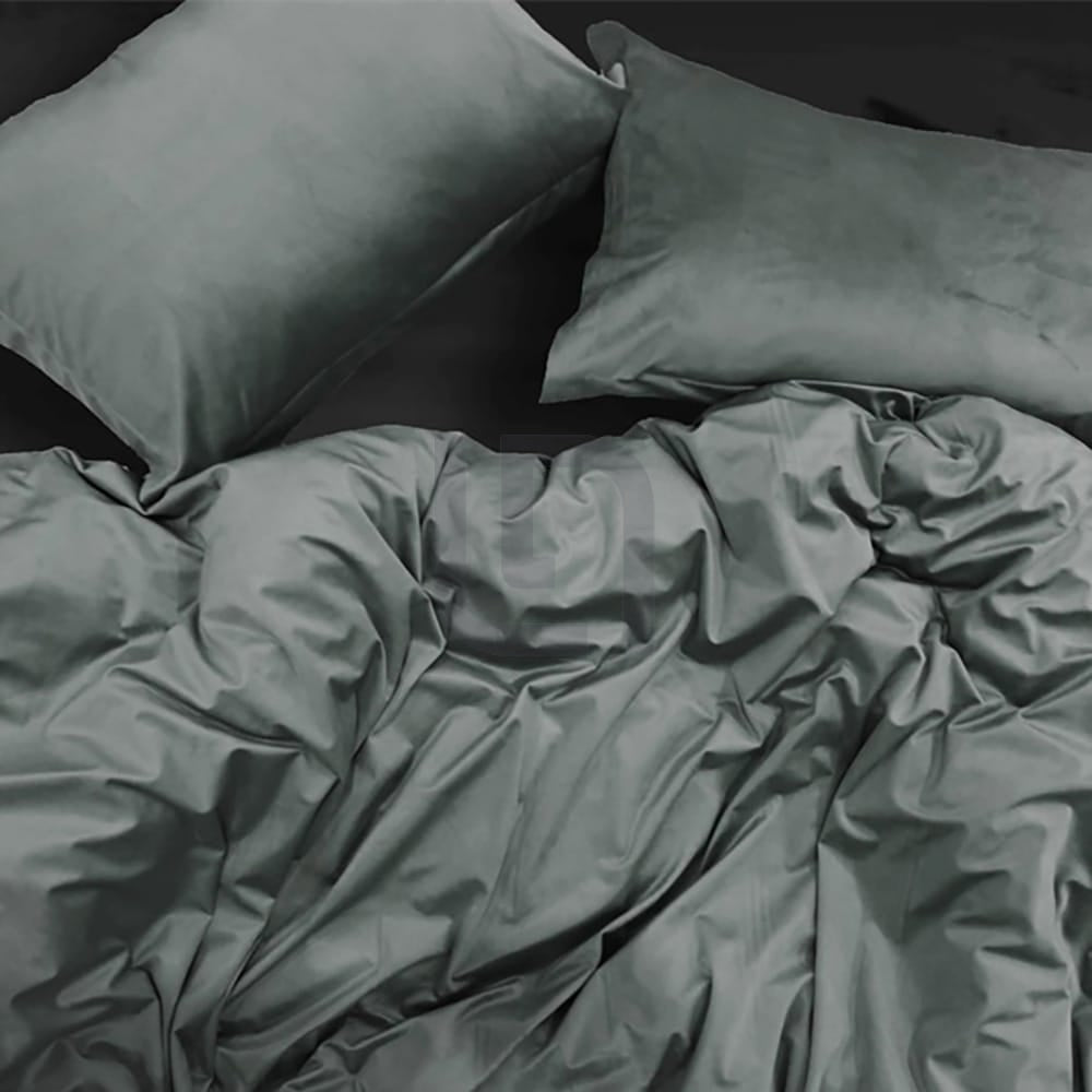 Velvet Quilt Cover - Ash