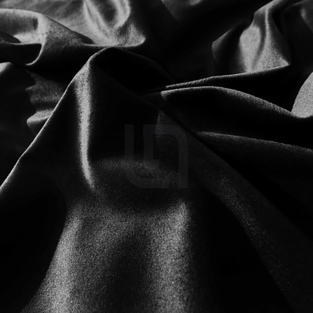 Velvet Quilt Cover - Black