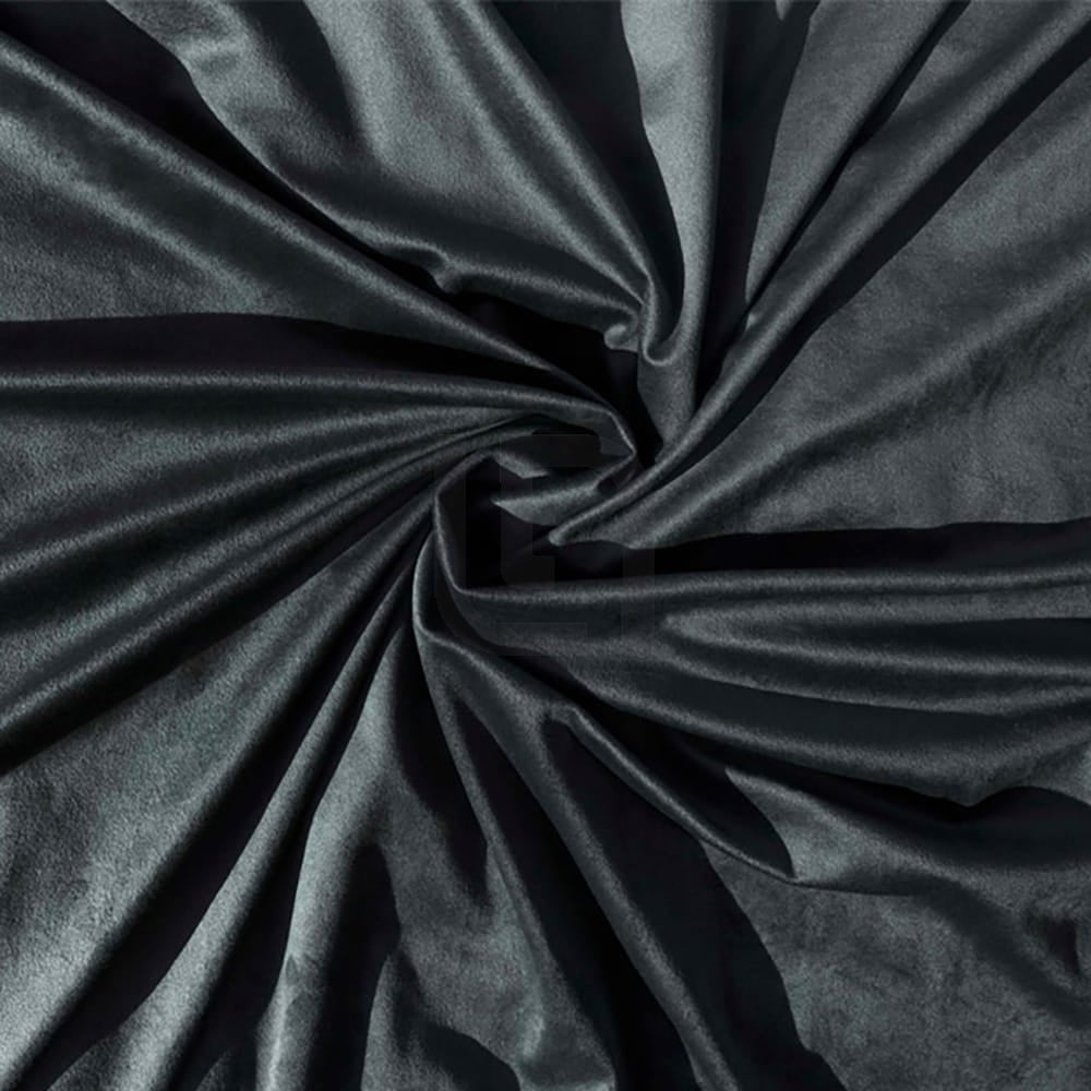 Velvet Quilt Cover - Charcoal