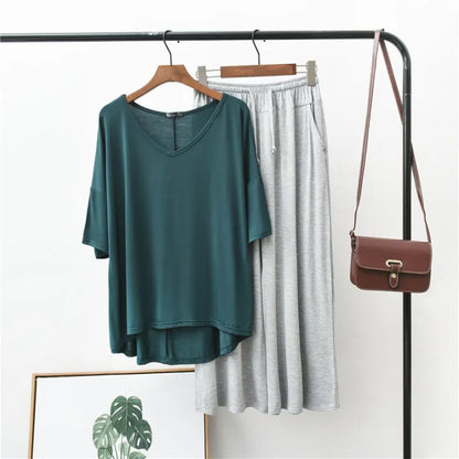 Lightweight Loungewear Set Soft Touch Fabric