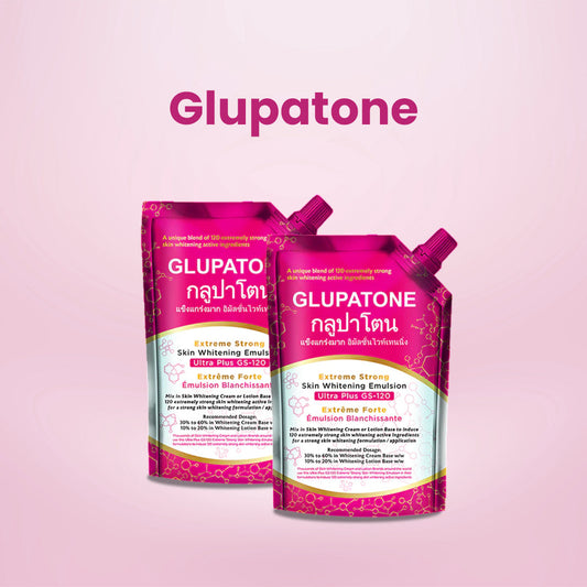 GLUPATONE Extreme Strong Whitening Emulsion Ultra Plus GS-120 For Face & Body 500ml Pack Of 2