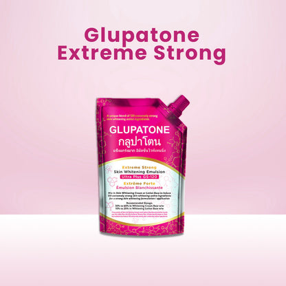 GLUPATONE Extreme Strong Whitening Emulsion Ultra Plus GS-120 For Face & Body 500ml