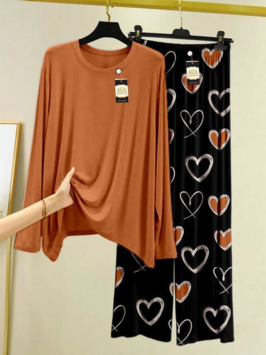 Lightweight Pyjama & T-Shirt Set Perfect for Lounging
