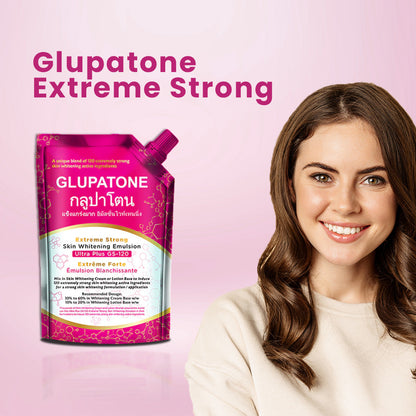 GLUPATONE Extreme Strong Whitening Emulsion Ultra Plus GS-120 For Face & Body 500ml